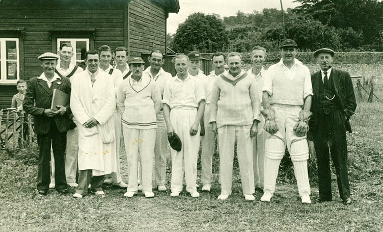 An un-dated photo of an ‘old cricket team’ from Buriton’s distant past
