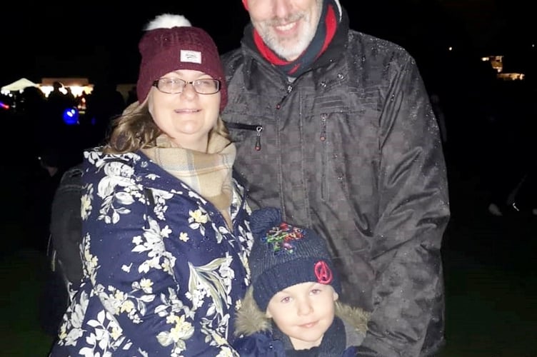 Jane Lightfoot with husband Matthew and son Charlie. Release date â September 12, 2023. See SWNS story SWMRear. A woman who spent months being treated for a suspected ear infection discovered it was actually a brain tumour. Jane Lightfoot, 47, took several courses of antibiotics after visiting different GPs but her hearing problems didn't improve. She asked to see an ear specialist who referred her tests which eventually uncovered a vestibular schwannoma. It is a non-cancerous tumour on the balance nerve and auditory nerve. She endured years of hearing tests and MRI scans and then a one-off intensive session of radiotherapy when the tumour grew larger. The mum-of-one still suffers headaches, dizziness, fatigue, mood swings and shooting pains through her head and behind her right ear. But she says she considers herself lucky.