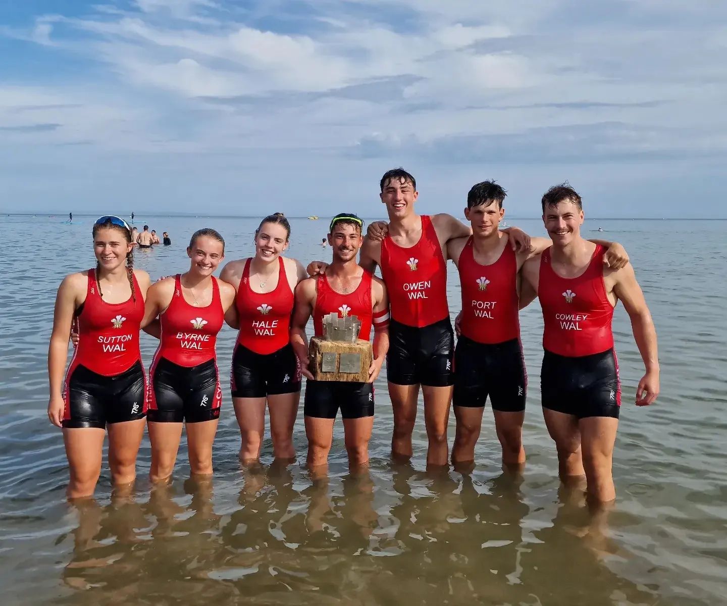 The Wales Beach Sprint team lifted the Home Countries title.