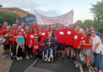 Exeter hospital cardiology team show huge hearts with cross-county trek
