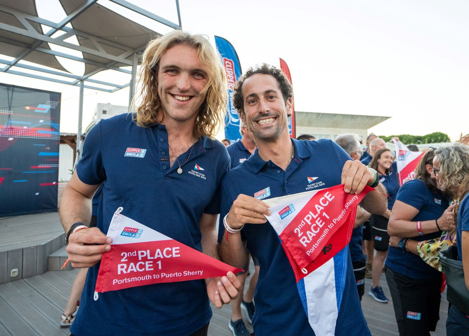 Prize Givining Race 1 - Clipper Round The World Race 2023/24 - Puerto Sherry, Tuesday, 12th September 2023.Photo: © Brian Carlin/16 Degrees South/Clipper Race