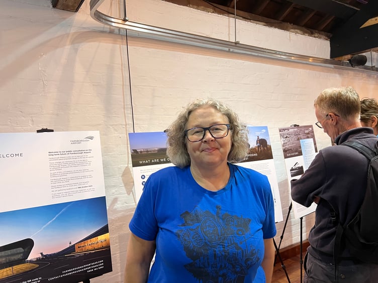Julie Crossley, Labour councillor representing Aldershot Park and environmental representative on the Farnborough Aerodrome consultative committee