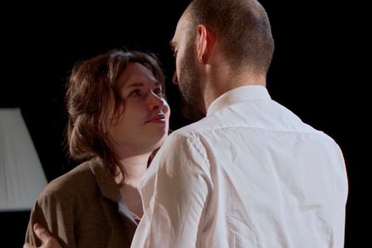 Lianne Harvey and Matthew Seager in the play In Other Words, Phoenix Theatre, Bordon, September 2023.