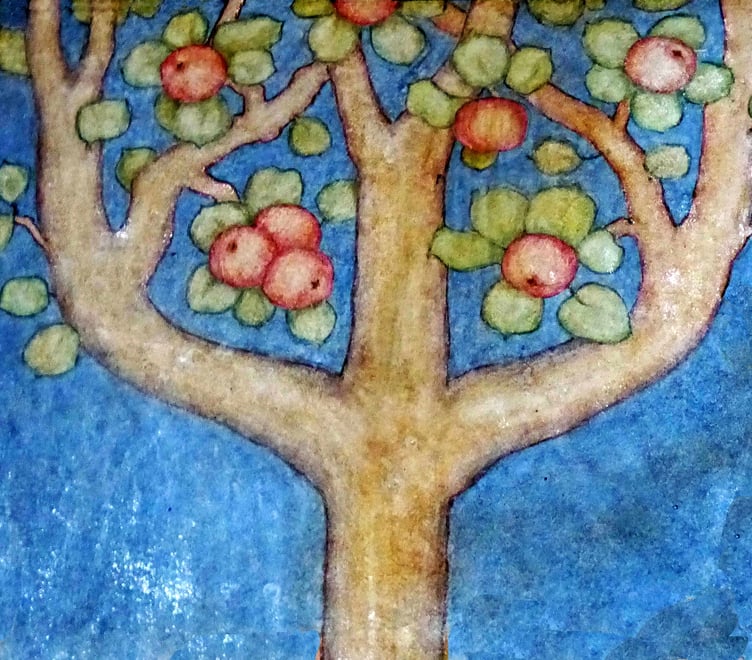 Kitty Milroy Murals apple tree