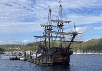 Ahoy there me Hearties! Spanish Galleon stops by in Dartmouth