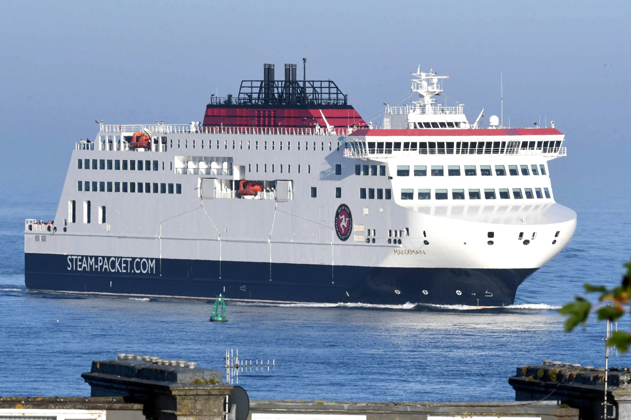 Isle of Man Steam Packet Company vessel Manxman arrives in Douglas -