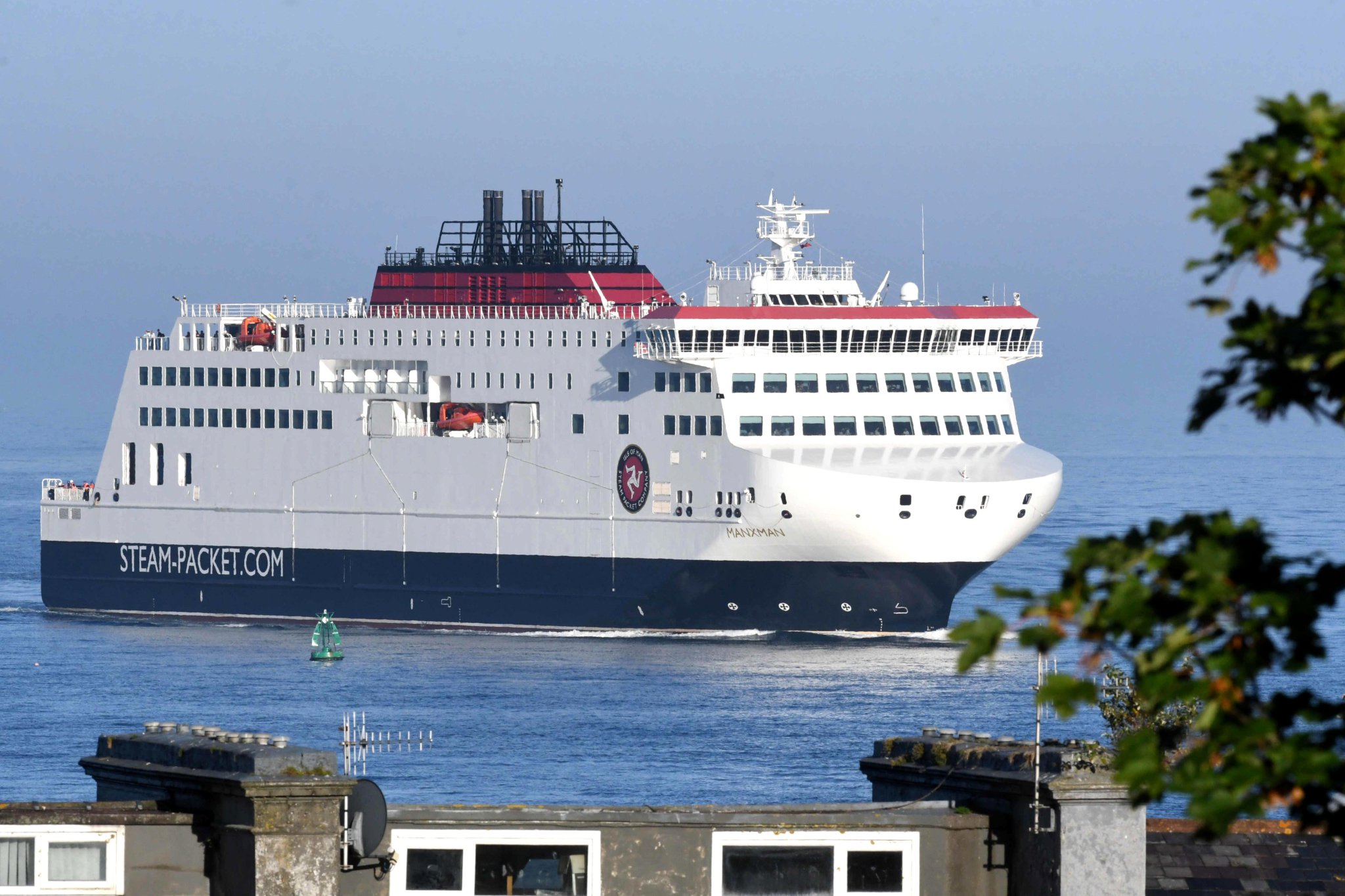 Isle of Man Steam Packet Company vessel Manxman arrives in Douglas -