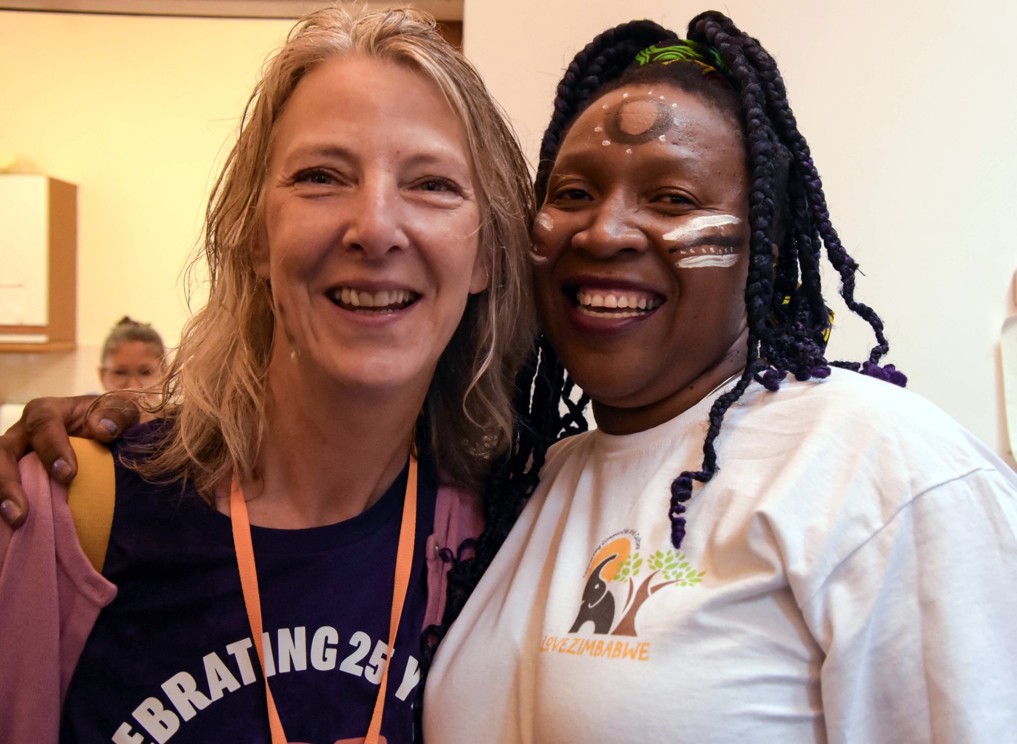 Lucie Parkin and Martha Musonza Holman (Founder, _Love Zimbabwe_).