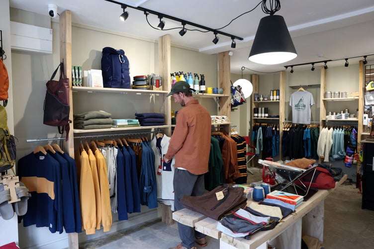 The shop stocks sustainable outdoor lifestyle products for a diverse range of pursuits.