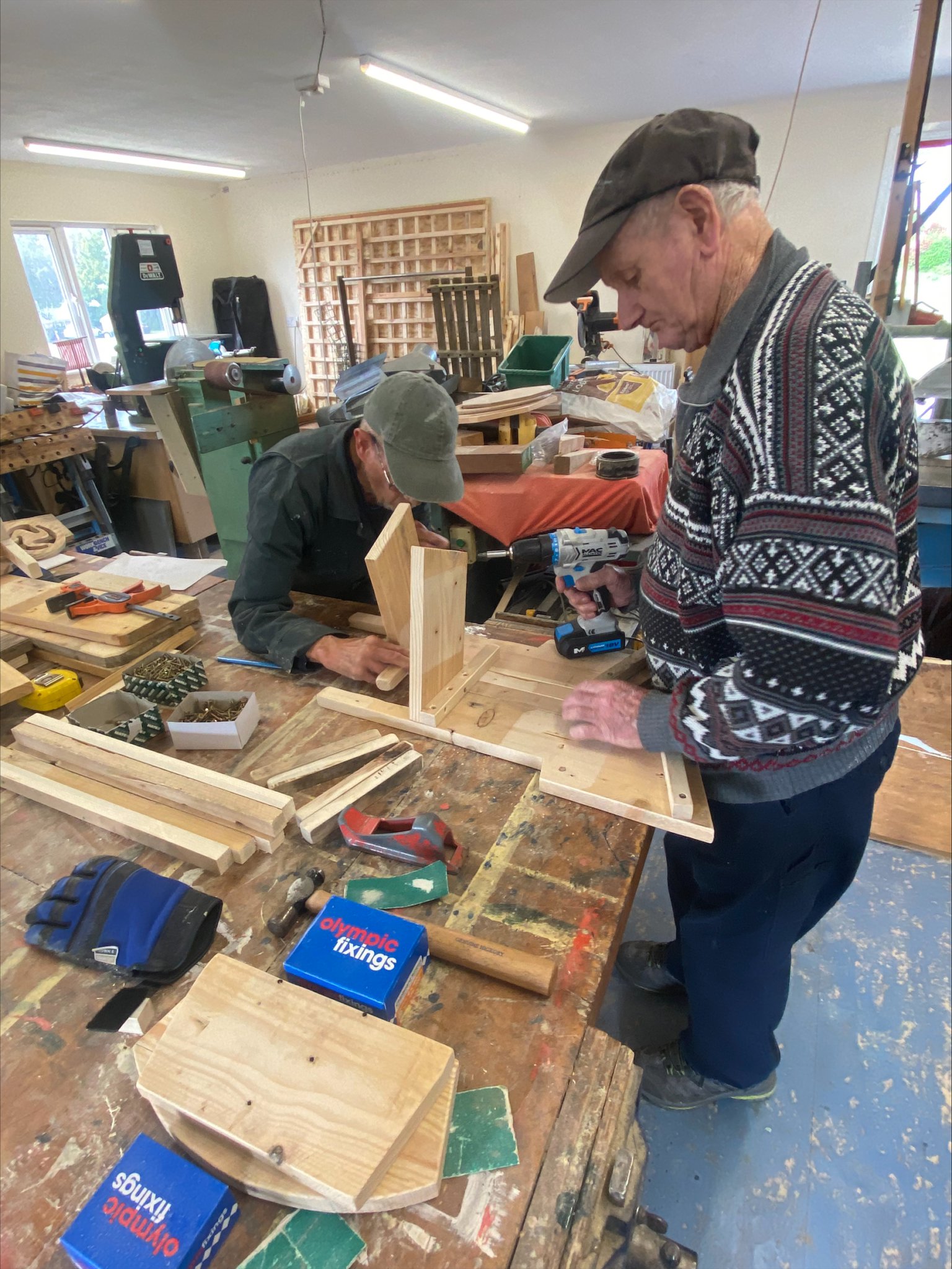 Members enjoy each other’s company as they are creative