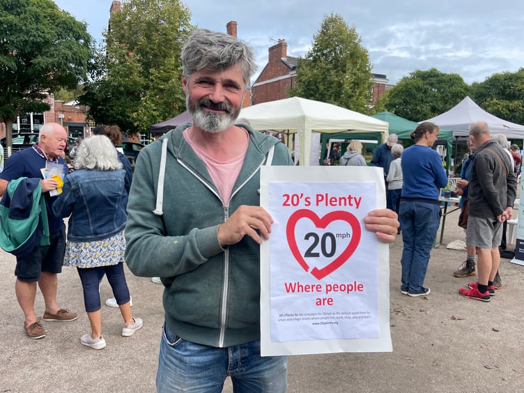 At the Sustainable Crediton Green Fair.