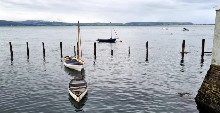 A calm scene at Penhelig, Aberyfi, taken by Llinos Furneaux