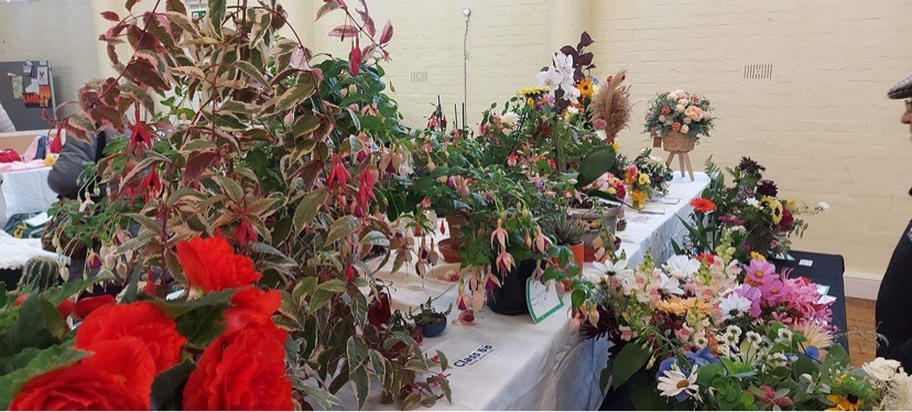 The flower class was popular at the Jurby Produce Show