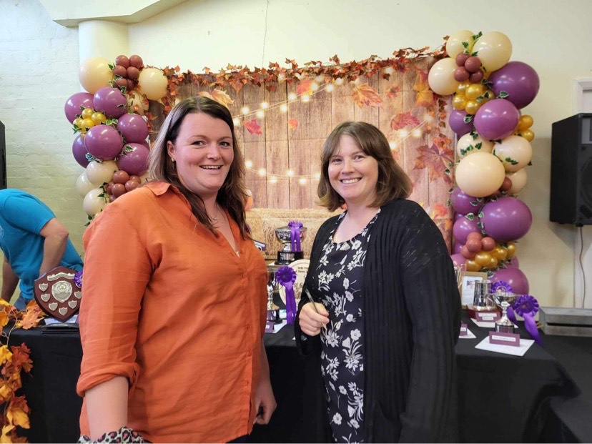 Chair of the show Yasmine Cowell and secretary Kelly Charman