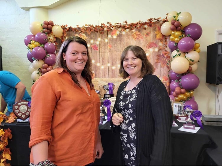 Chair of the show Yasmine Cowell and secretary Kelly Charman