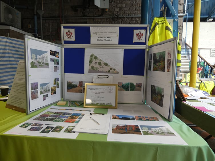 The Abergavenny Town Council stall... one of the many stalls available
