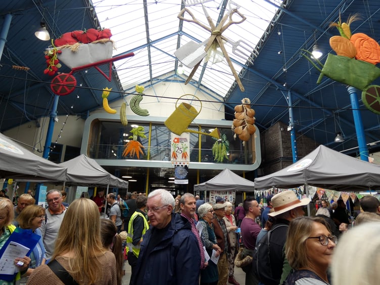 The historic Market Hall was packed to the brim.