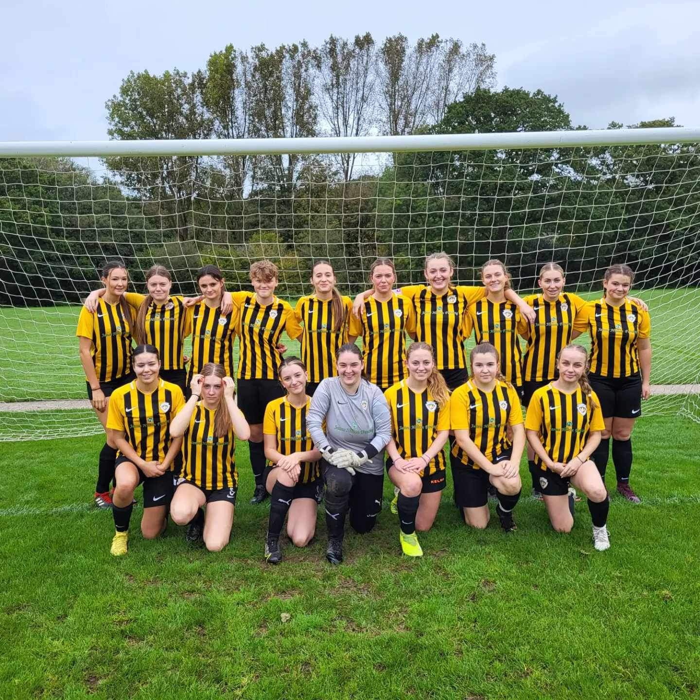 LEFT: Horrabridge Rangers’ Under-17 girls team, who progressed to the cup semi-finals after a penalty shootout. RIGHT: Horrabridge’s U15 girls won 5-2 away.