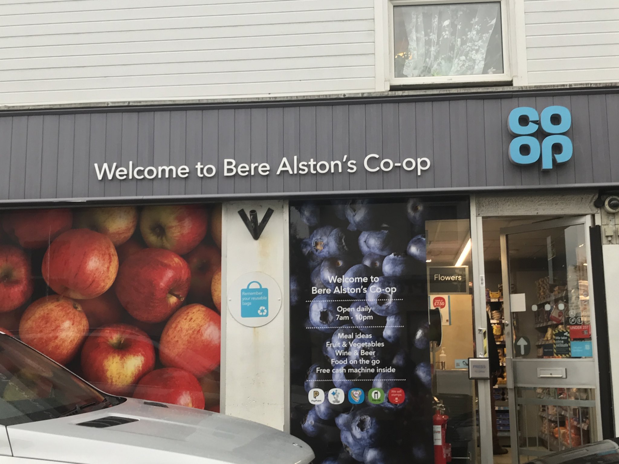 Bere Ferrers borough councillor Isabel Saxby, left, backs the proposed larger Co-op store in Bere Alston, which would replace the current store in Fore Street, above, on a new site on the outskirts of the village.