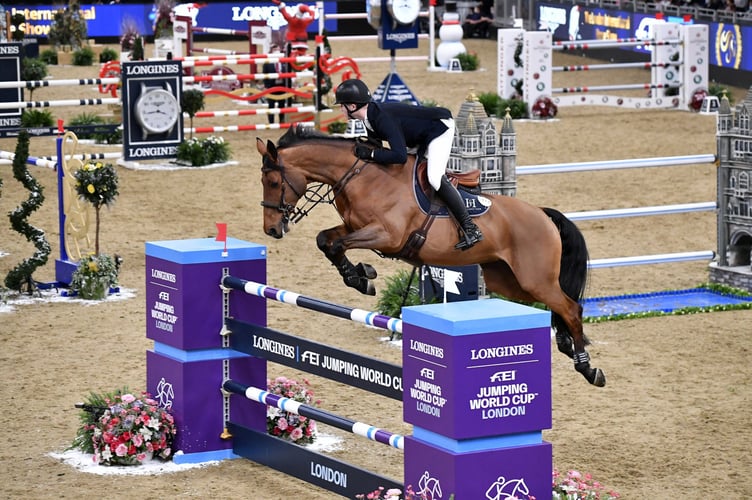 Harry Charles riding Stardust