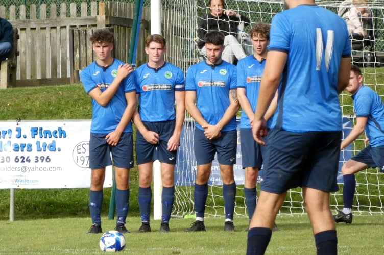 Action from Liss Athletic's 2-0 defeat against Hayling United