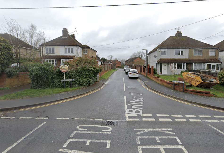<p>The sexual assault reportedly happened at around 4pm on Britten Close, close to Ash station</p>