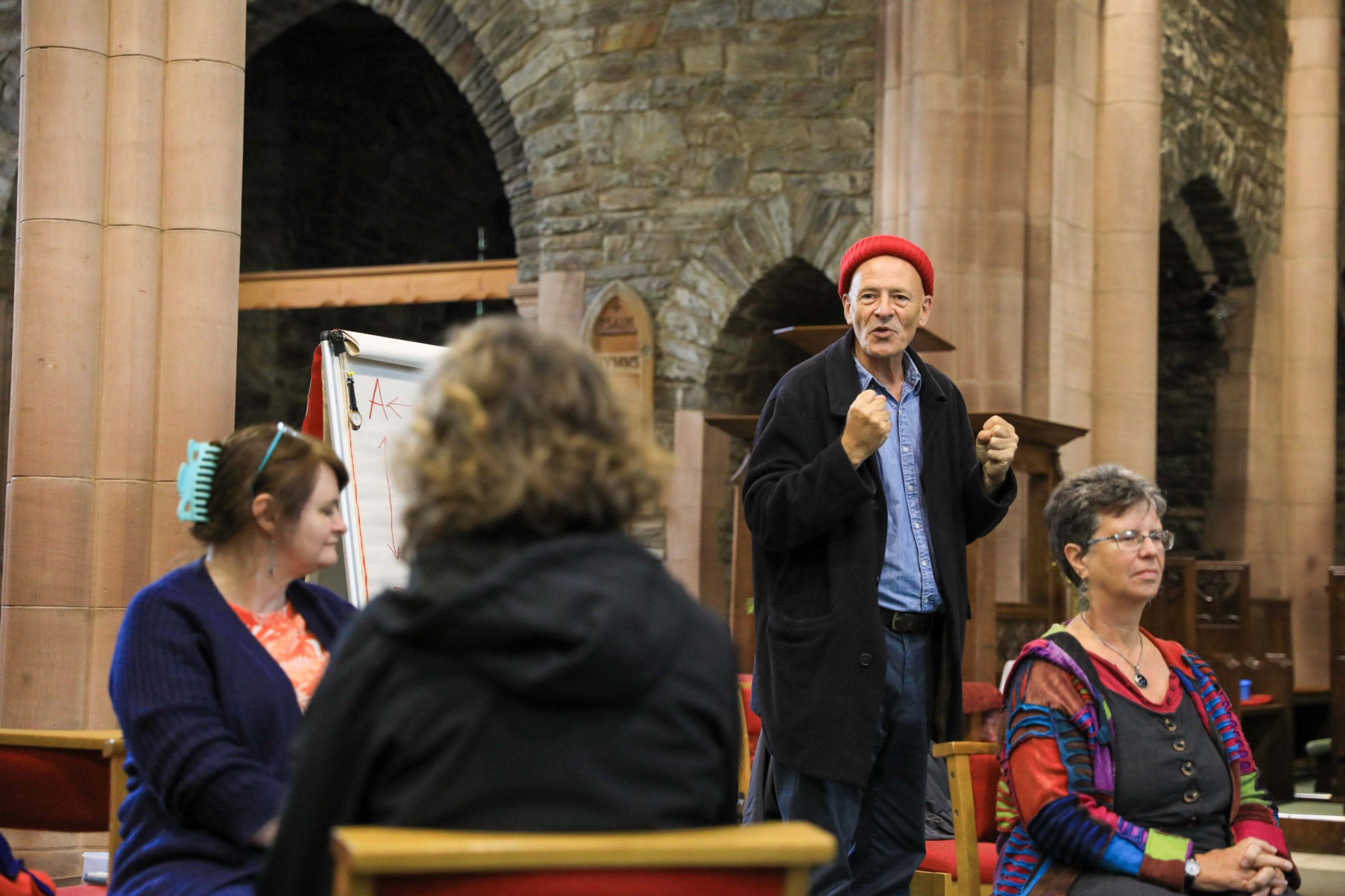 An introduction to storytelling with Ben Haggarty held at St Ninian's Church. Photo by Callum Staley (CJS Photography)