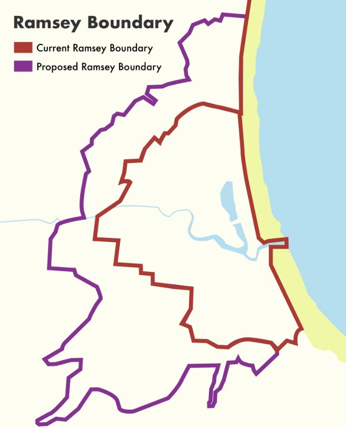Proposed Ramsey boundary extension