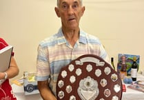 Seven trophies for 'village treasure' Cleave at Spreyton Flower Show
