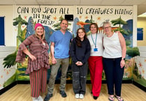 Alton surgery children's waiting room transformed by animals mural