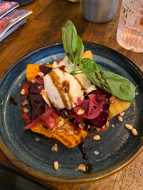 The winter caprese salad from the new Zizzi autumn menu