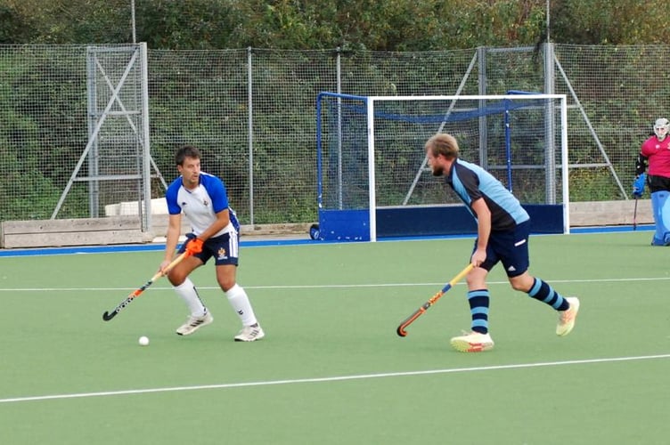 Action from Haslemere’s 2-2 draw against Staines