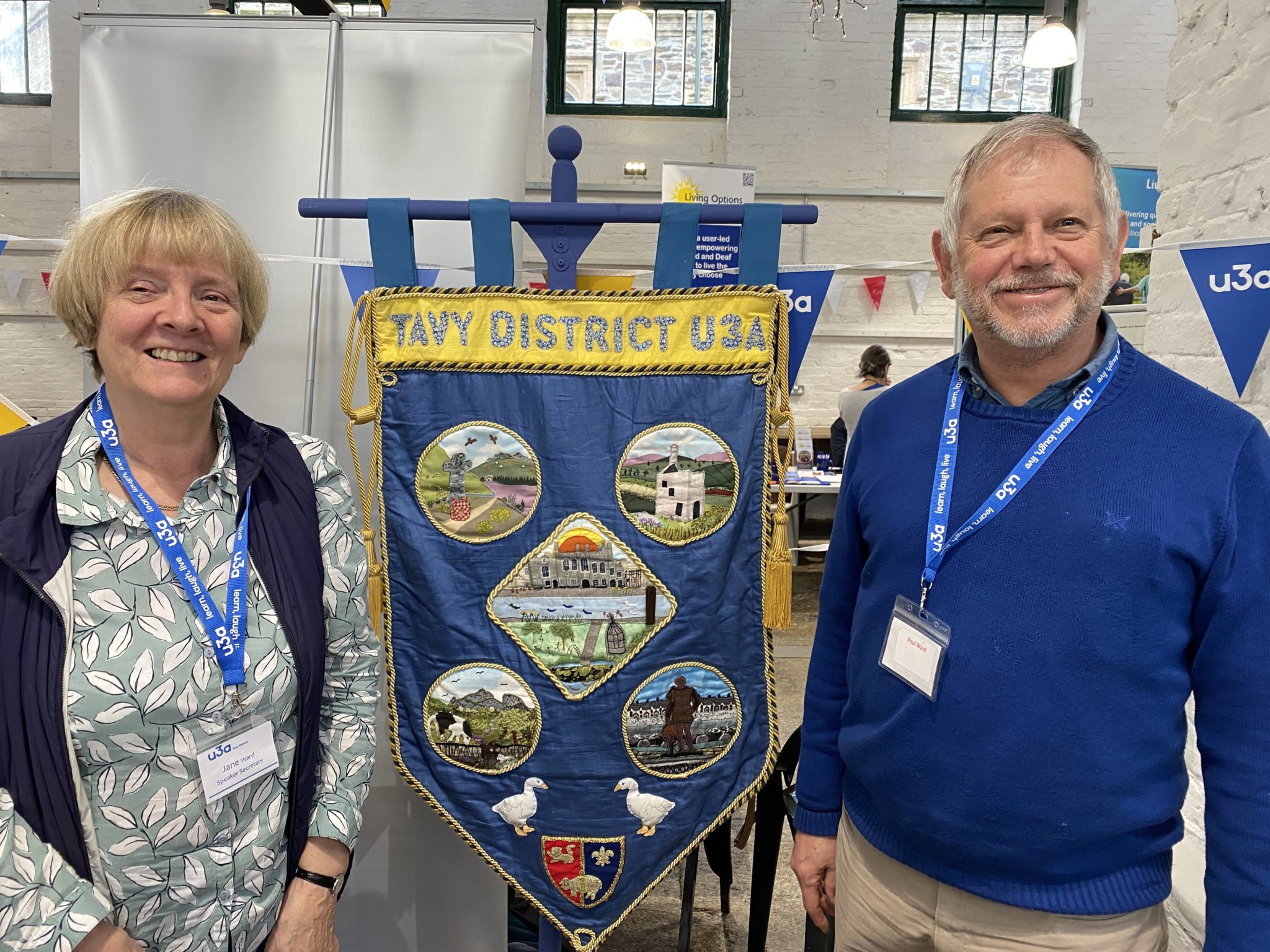 Tavi wellbeing fair U3A and Paul Ward and wife
