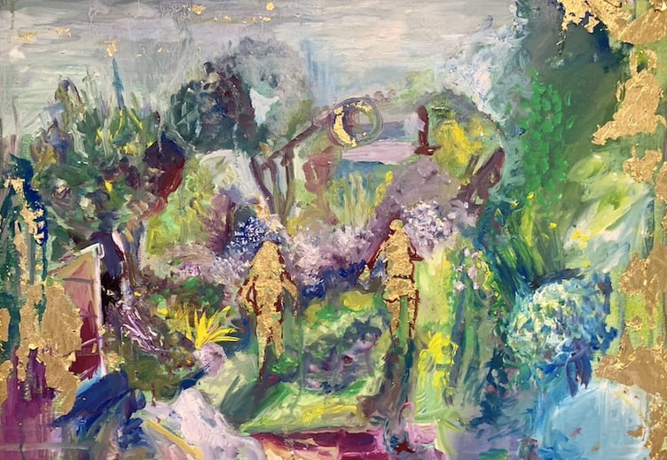 The Girls are in the Garden by Ntshila Mbayabu Lubilanji
