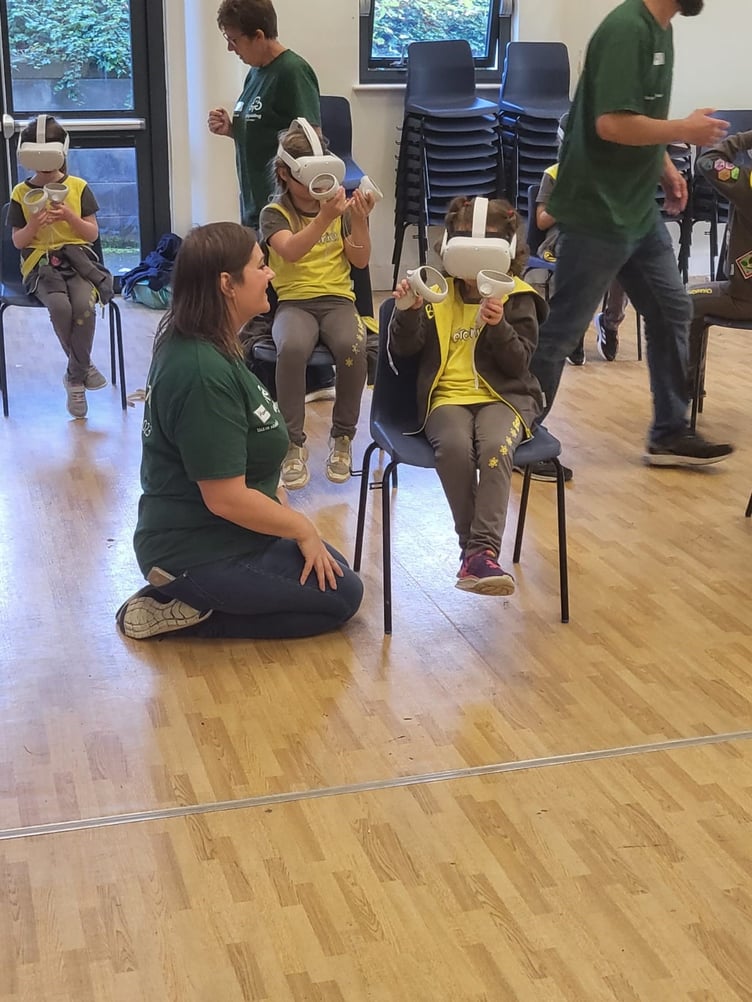 Virtual reality activity at the inaugural STEMFest event