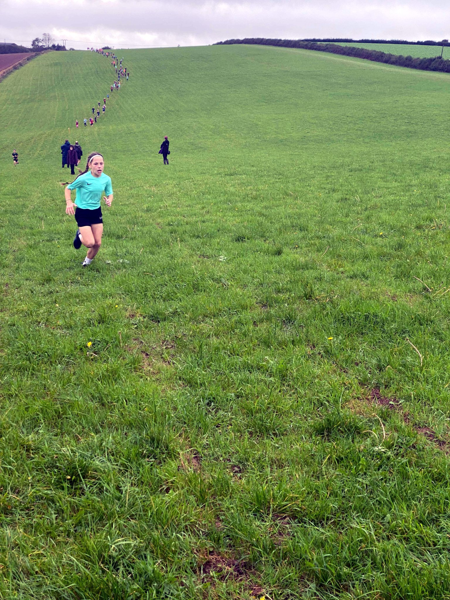 “Congratulations to Florrie Zinn (Carbeile Primary School) who came first in the Year 5 and 6 race at Great Trethew!”