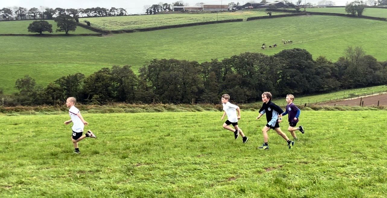 Max Welch from Duloe School running in the Year 3 and 4 boys race. Delia Woodman said: “Well done Max”