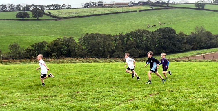 Max Welch from Duloe School running in the Year 3 and 4 boys race. Delia Woodman said: “Well done Max”