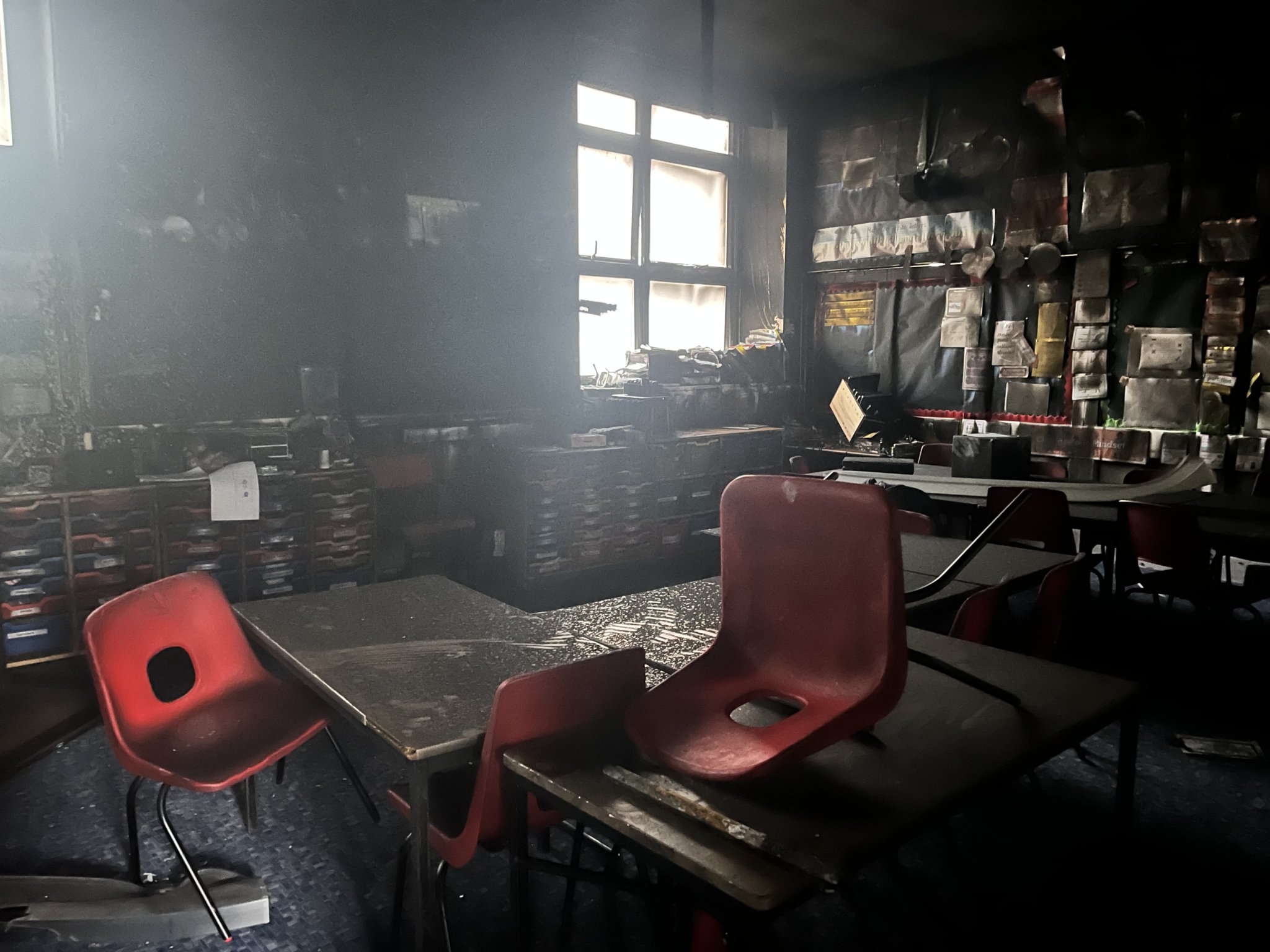 Lamerton school fire damage