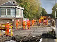 <p>Expect scenes like this at the Petersfield Station Road crossing over the next week as major engineering work is about to begin</p>
