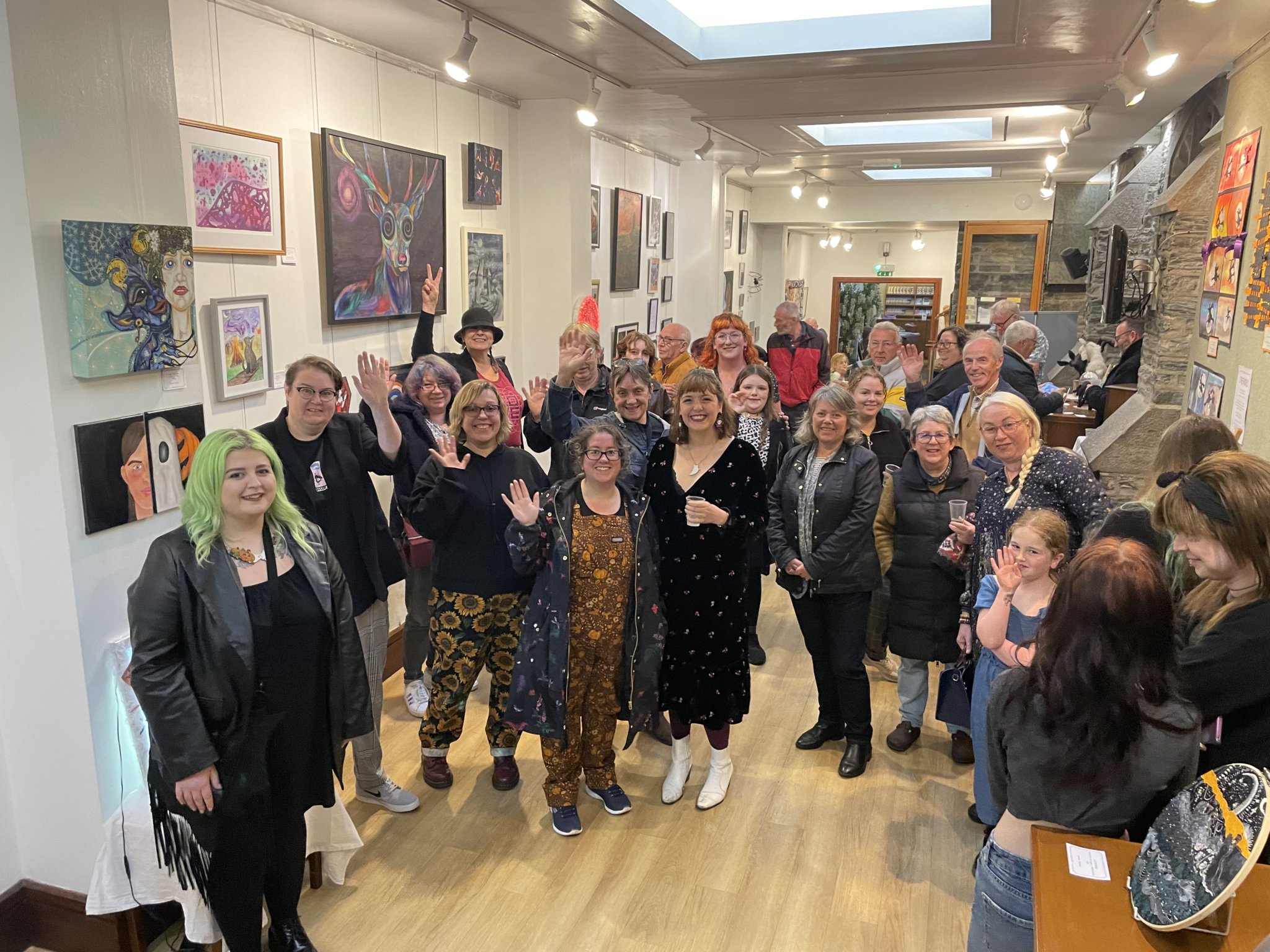 The opening of the Otherworld exhibition at the Erin Arts Centre,