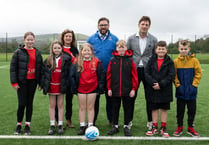 Eluned Morgan MS and FAW make visit to Ystradgynlais AFC