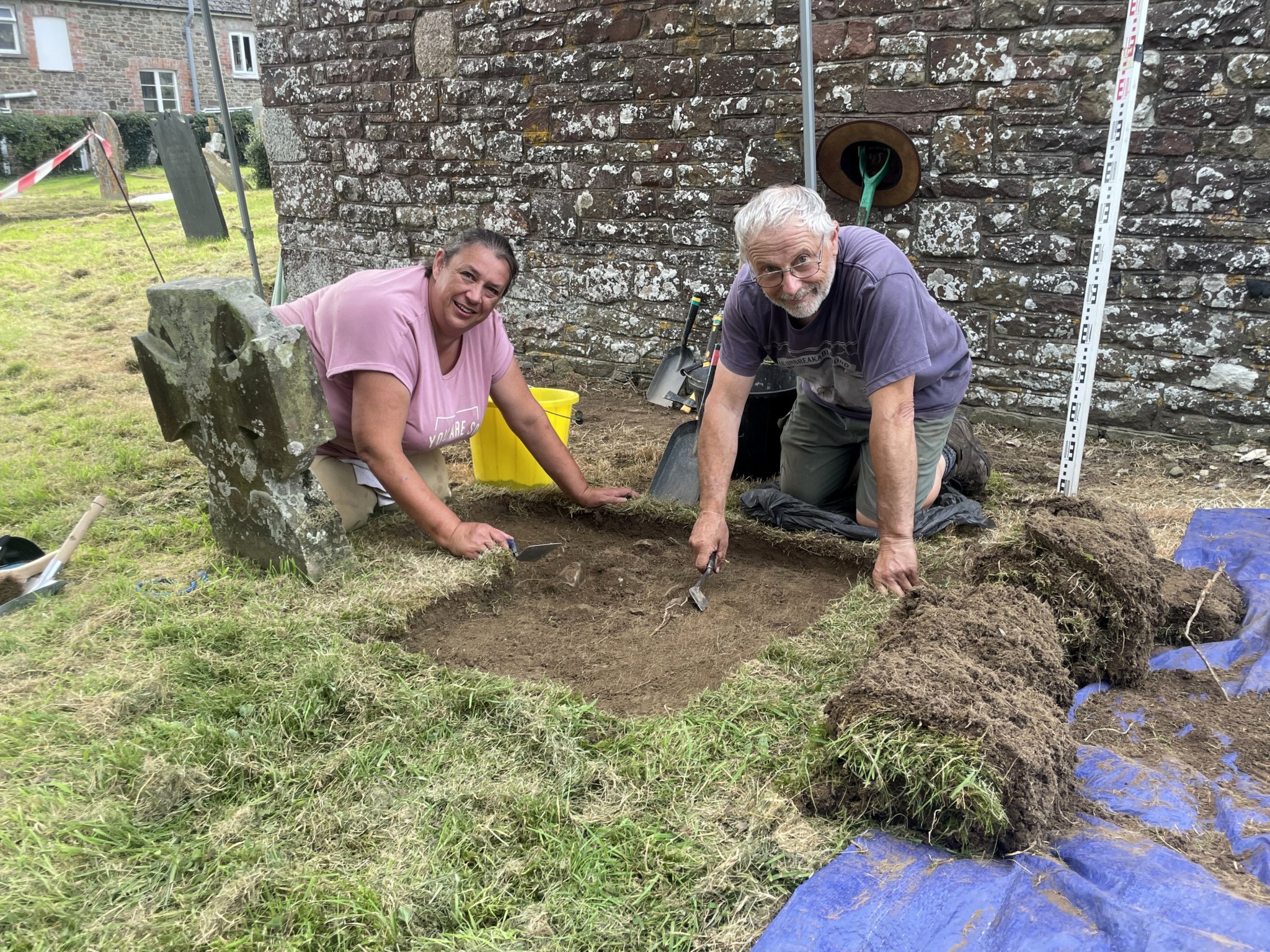 Photos taken during the archaeological dig by Alan Quick.