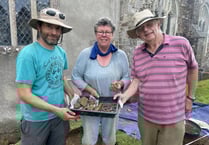 400 pieces of glass found during archaeological excavations at Coldridge