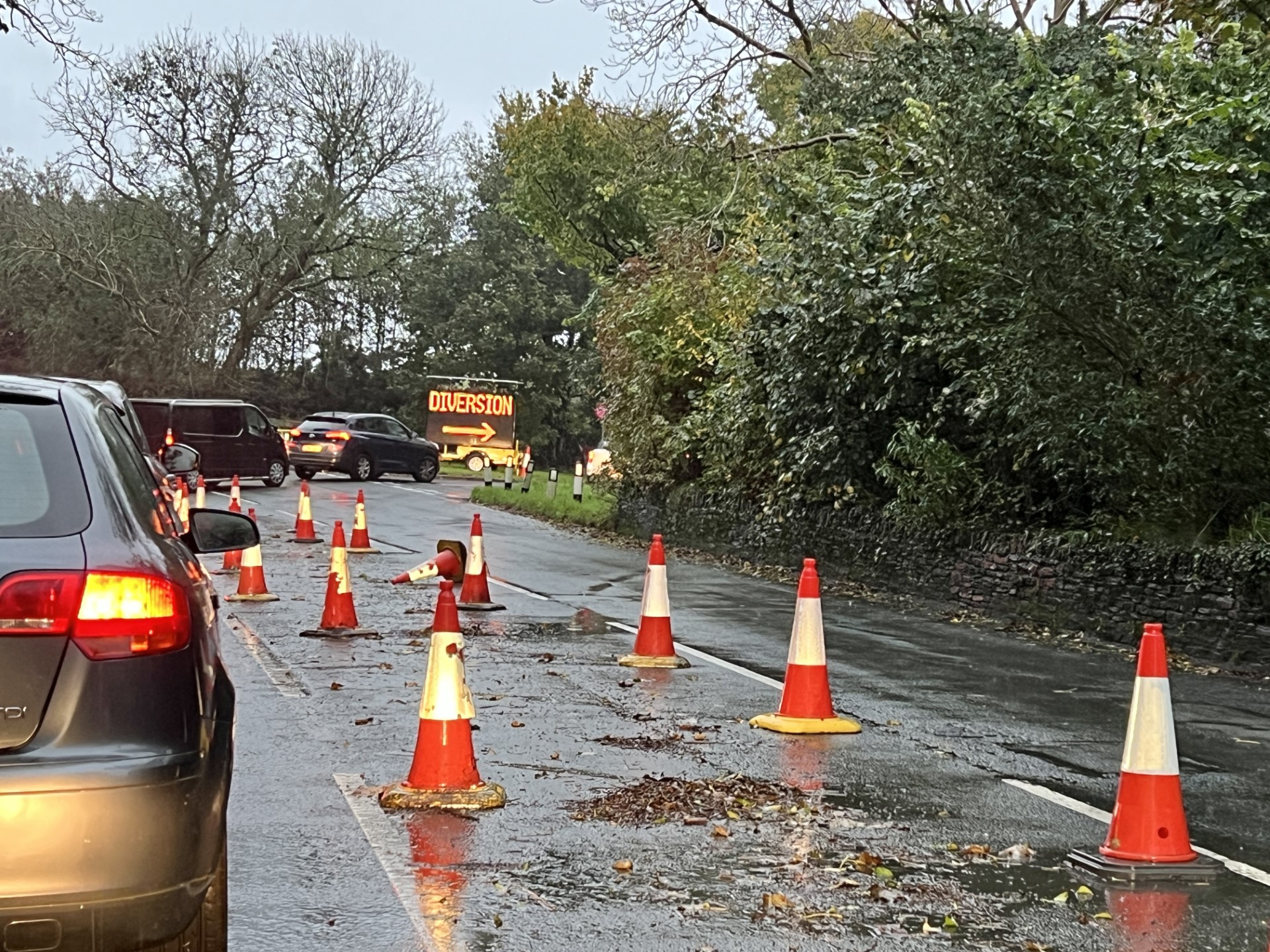 Richmond Hill roadworks have been causing morning tailbacks