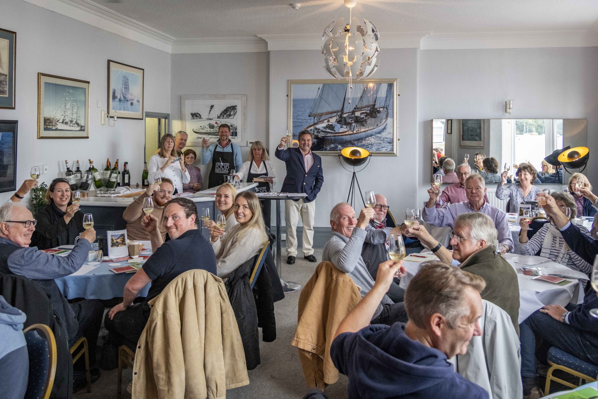 Wine expert Will Lyons passes on his knowledge at Dartmouth Yacht Club. All photos by Sam Fradley.