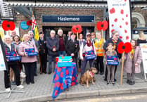 Poppy appeal launch: Get yourself a poppy from the Haslemere British Legion