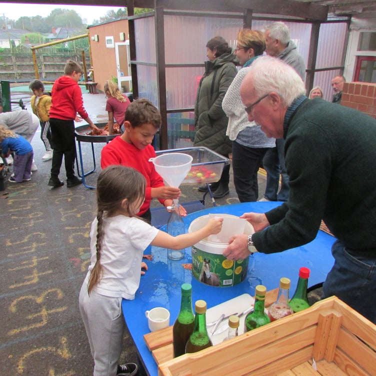 Apple activities for all at Langford Budville School.