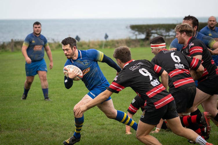 Sion Evans on the charge