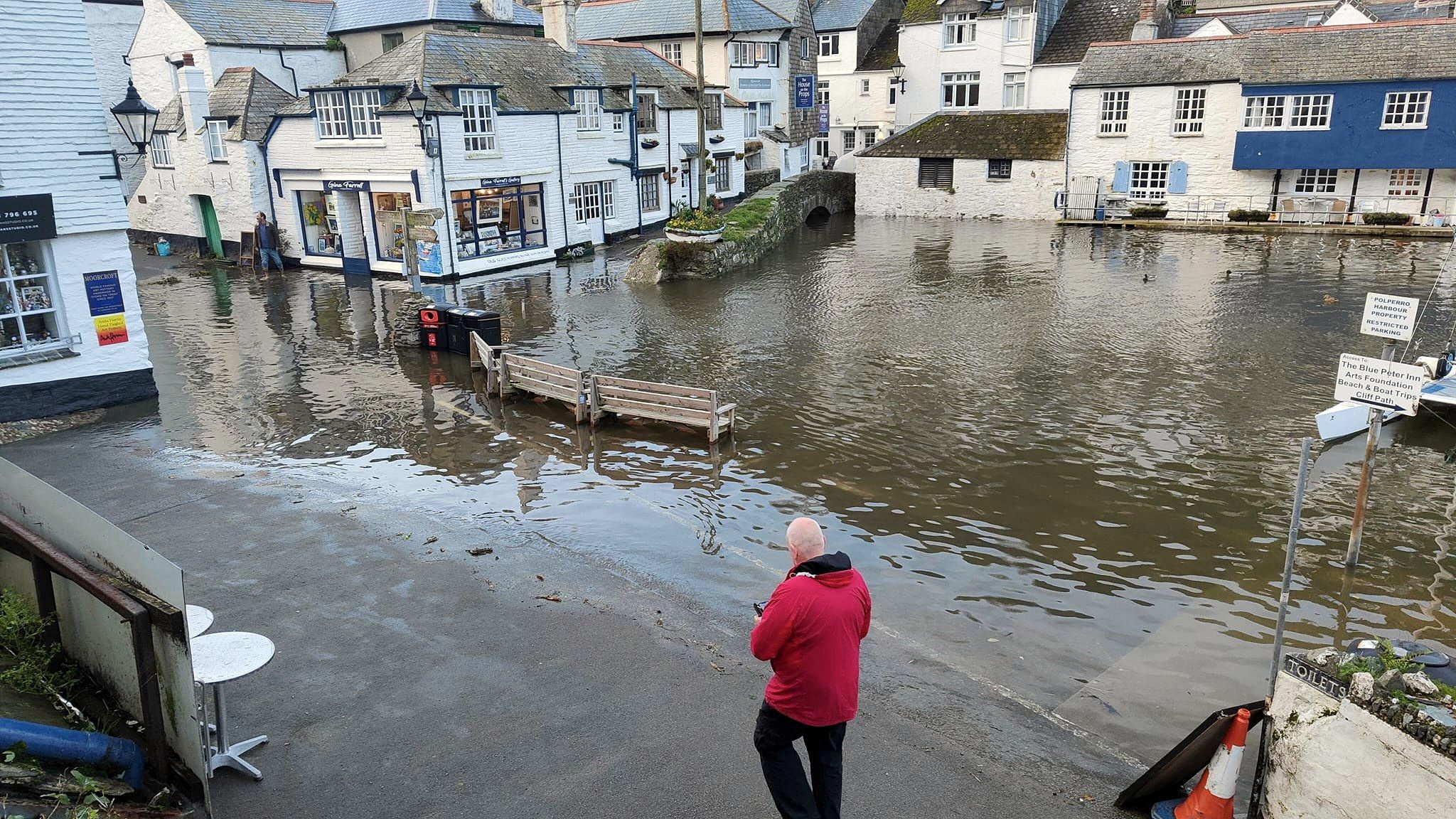 Flooding in Polperro
Below Picture: The Cottage Bed & Breakfast